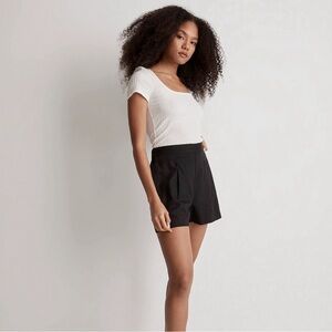 Madewell Clean Pull-On Shorts in Linen-Cotton